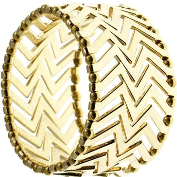 Mi Amore Gone Tone Chevron Bracelet - Picture 1 of 4